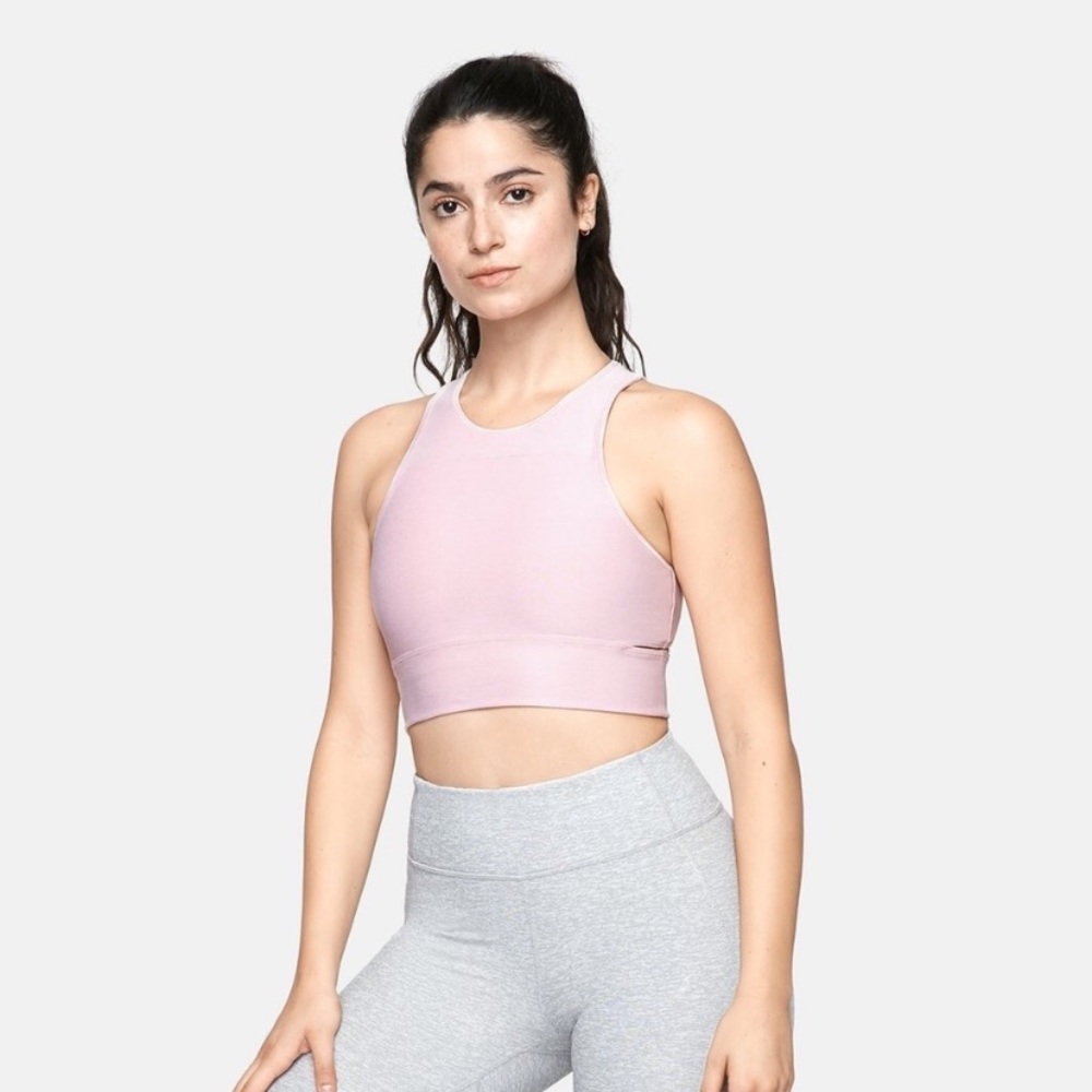 Outdoor Voices Slashback Crop in Tulip Pink Size Small